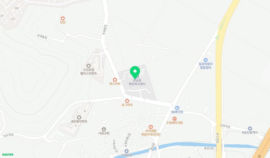 작천정작은도서관 지도 이미지