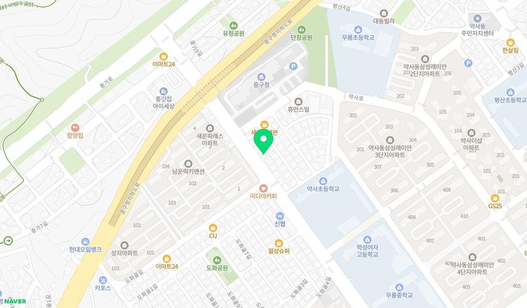 부엉이어린이도서관 지도 이미지