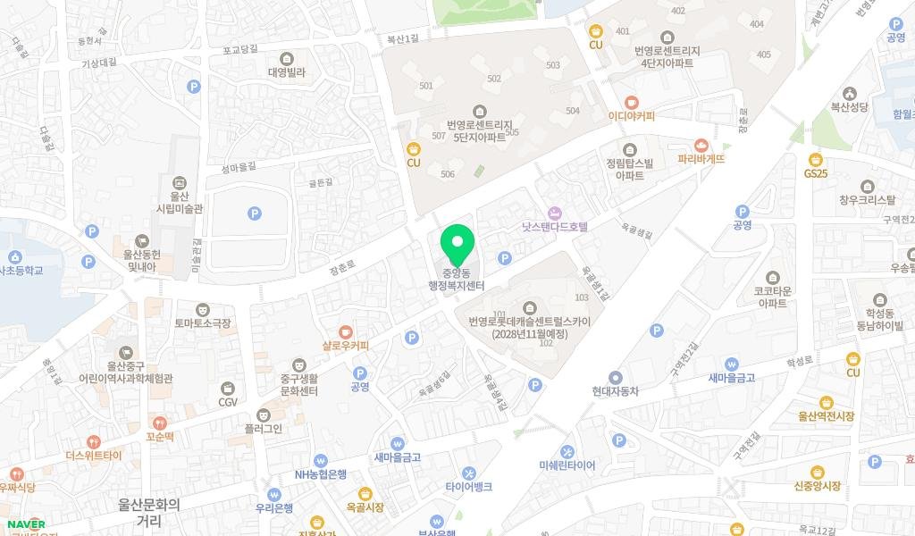 옥골샘도서관 지도 이미지