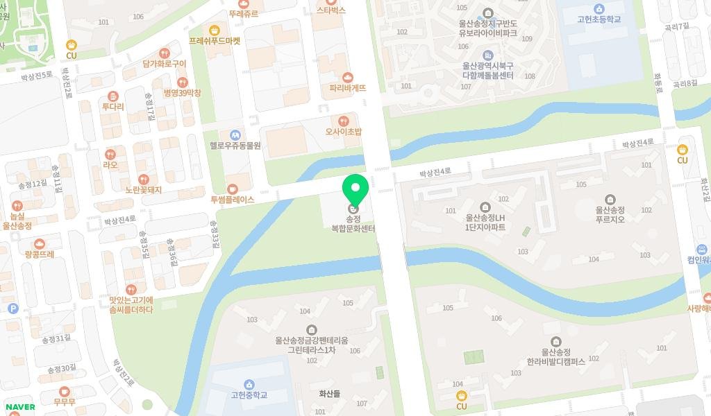 송정생활문화센터 지도 이미지