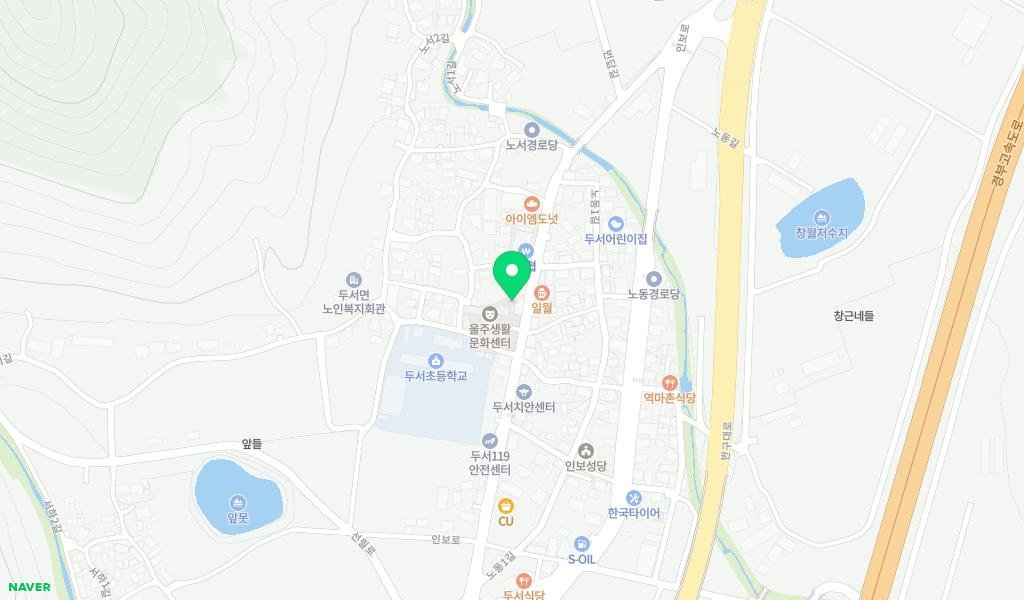 울주생활문화센터 지도 이미지