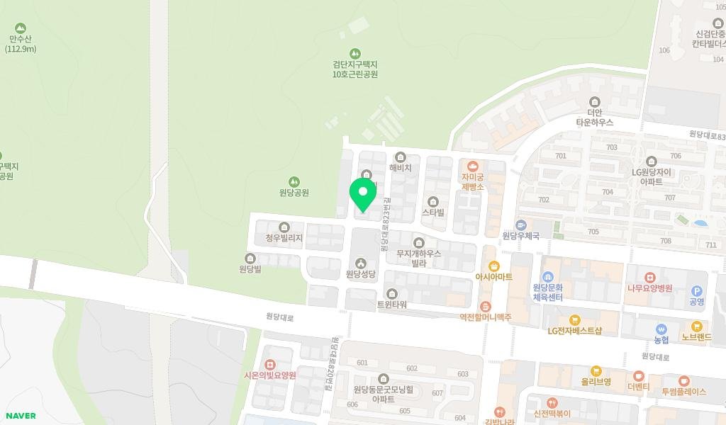 사랑방 작은도서관 지도 이미지