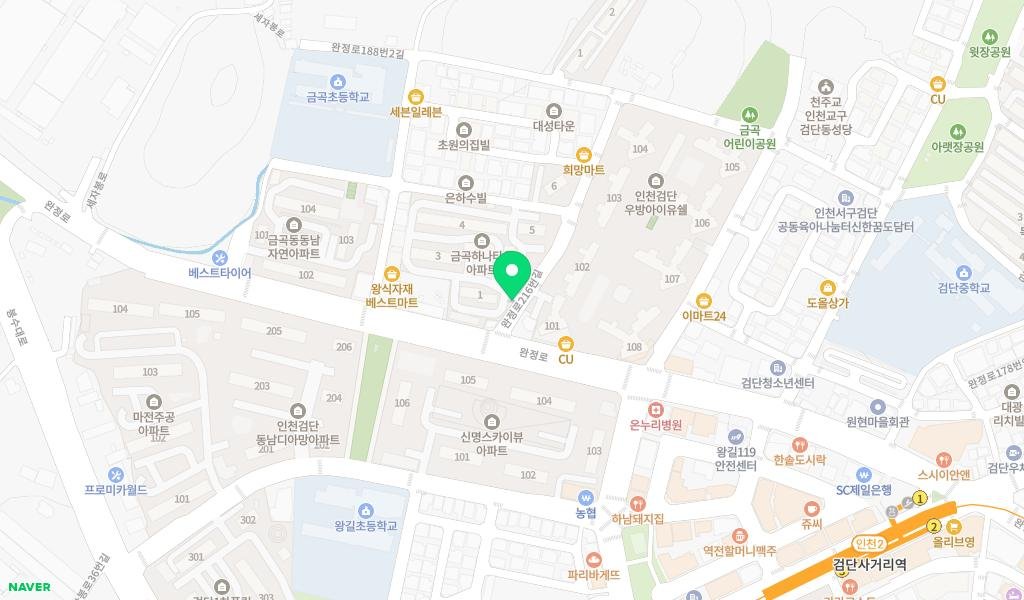 금곡하나아파트 문고 지도 이미지