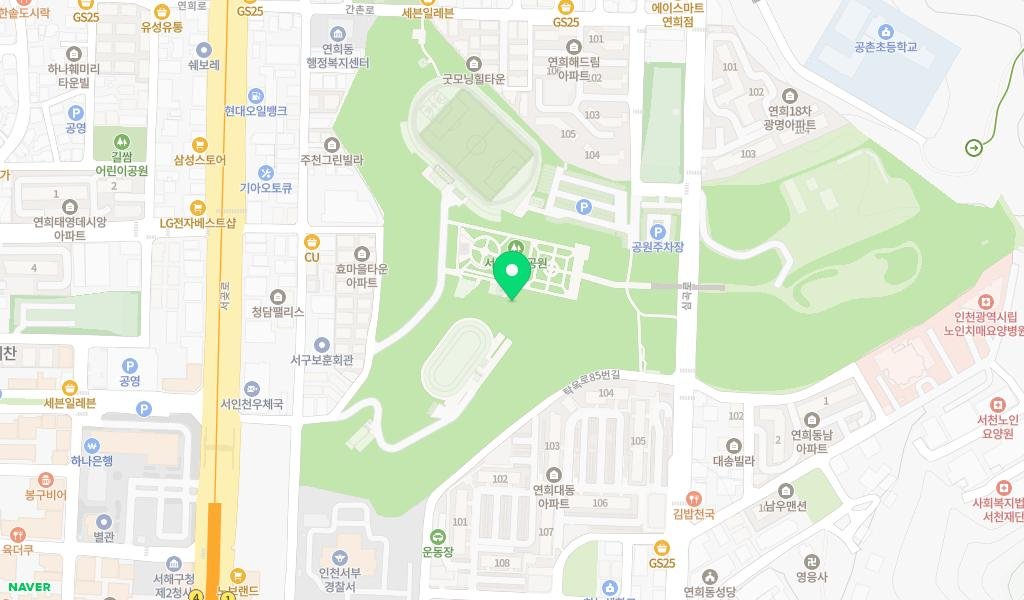 정다운 도서관 지도 이미지