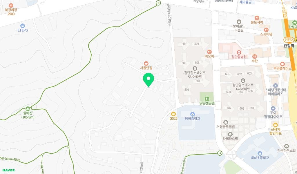 민들레작은도서관 지도 이미지