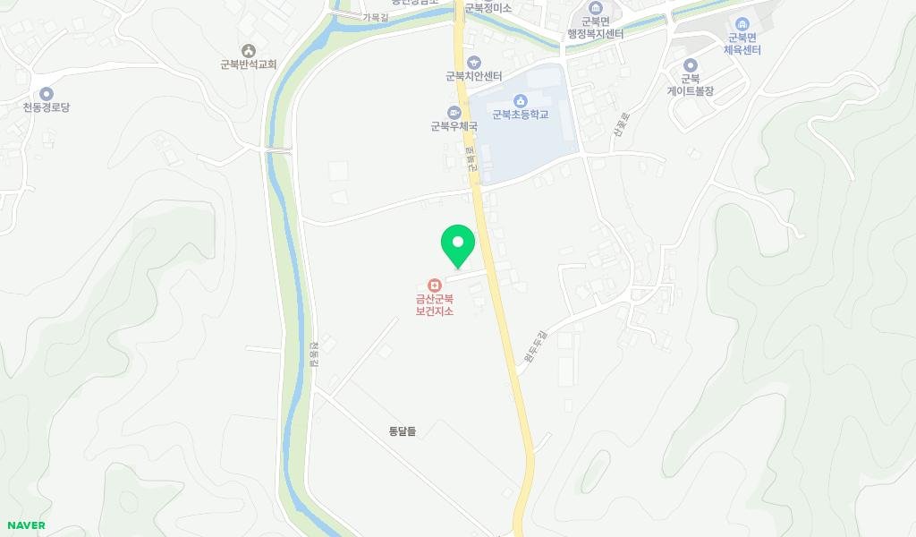 군북작은도서관 지도 이미지