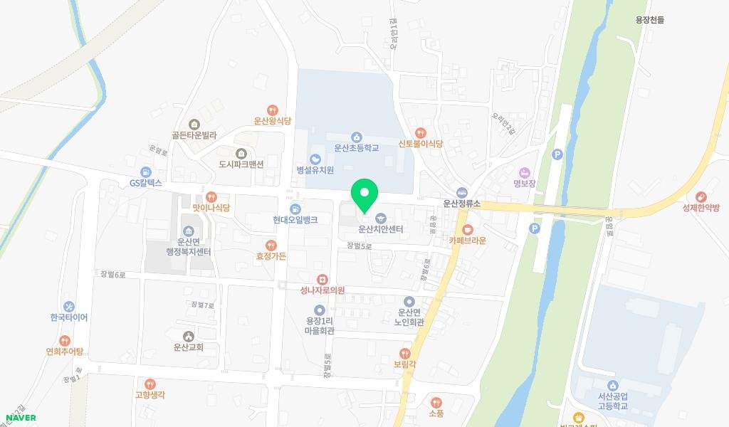 운산작은도서관 지도 이미지