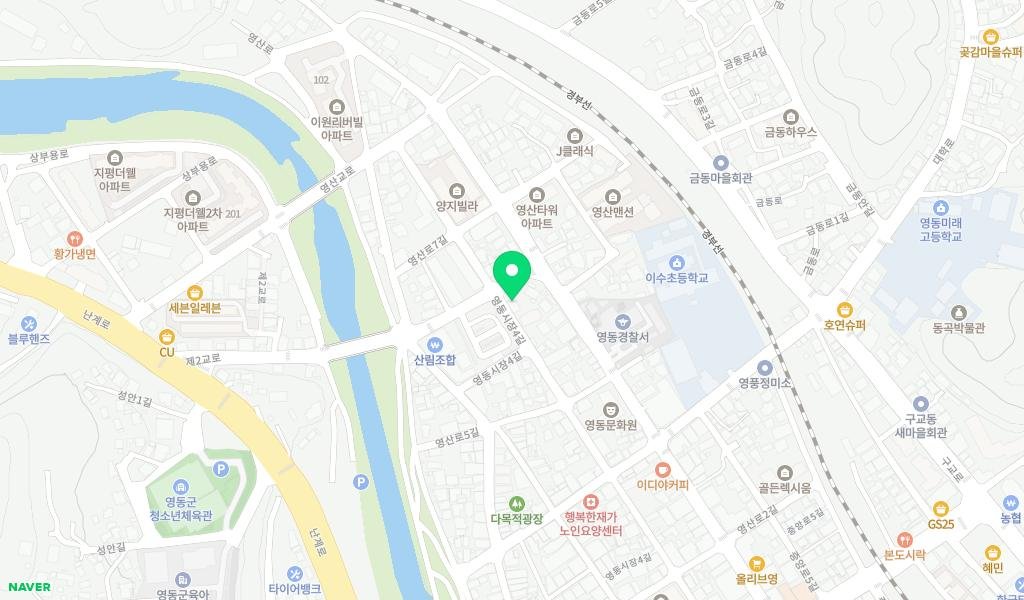 리즈영어작은도서관 지도 이미지