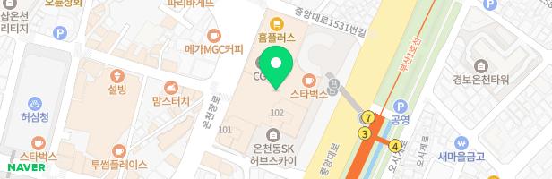 (주)동호전자 지도 이미지