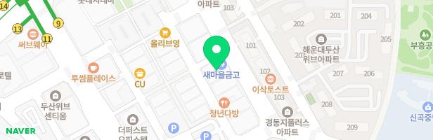 러쉬 트램펄린 해운대점 지도 이미지