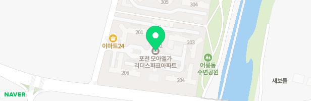 포천 리버포레 세영리첼아파트 303동-304동 어린이놀이터 지도 이미지