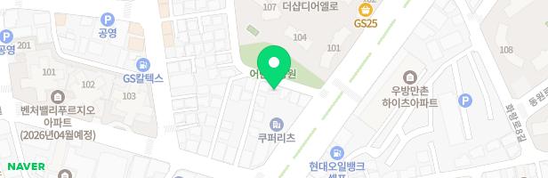 더샵디어엘로 어린이놀이터(112동 앞) 지도 이미지
