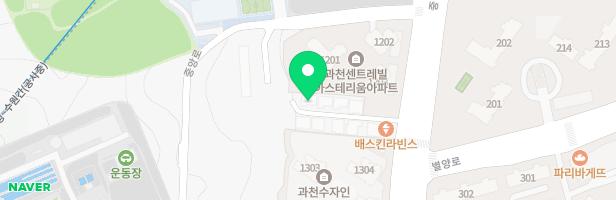 과천수자인 아파트 어린이놀이터 지도 이미지