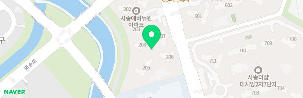 양산사송 에비뉴원 아파트 내 205동 앞 어린이놀이터 지도 이미지
