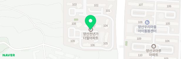 양산 천년가 더힐 어린이놀이터1 (106동 뒤) 지도 이미지