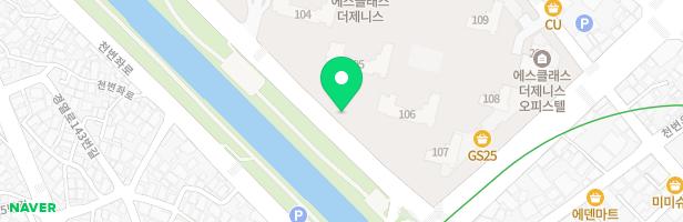 금남로중흥S클래스&두산위브더제니스 어린이놀이터1(102동앞) 지도 이미지