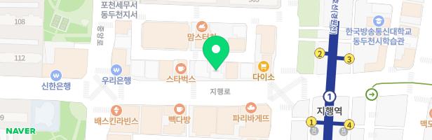 제니스키즈카페 동두천지행점 지도 이미지