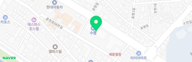 다이닝원 춘천점 지도 이미지
