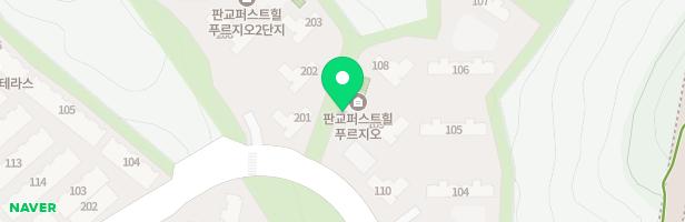 판교 퍼스트힐 푸르지오 아파트 내 어린이놀이시설 지도 이미지