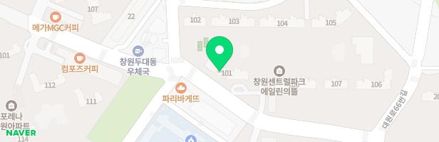 창원센트럴파크 에일린의뜰아파트 어린이놀이터1 지도 이미지