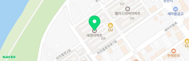 새경웰러스 107동앞 놀이터 지도 이미지