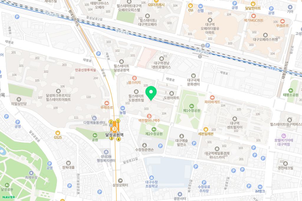 힐스테이트 도원 센트럴 어린이놀이터1 (3층 작은 도서관 앞) 지도 이미지
