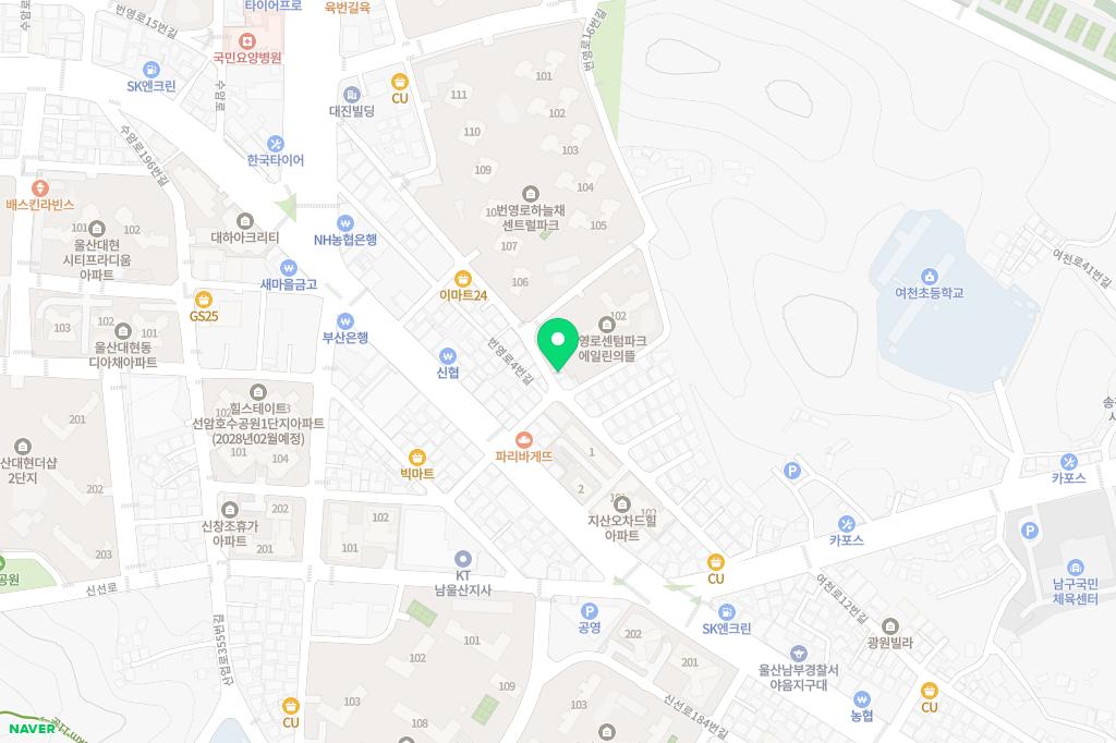 번영로 센텀파크 에일린의 뜰 어린이 놀이터1 지도 이미지