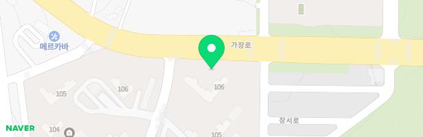 오산세교한양수자인 107동앞 어린이놀이터 지도 이미지