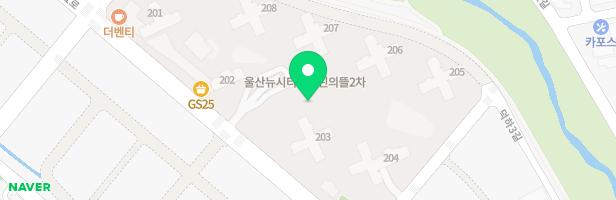 울산뉴시티에일린의뜰2차 유아놀이터 지도 이미지