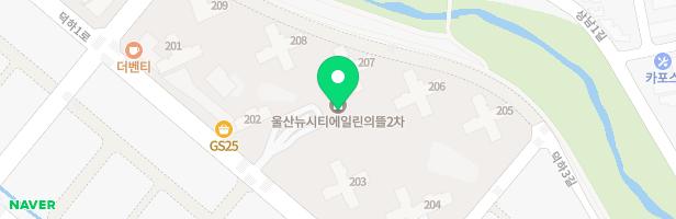 울산뉴시티에일린의뜰2차 어린이놀이터1 지도 이미지