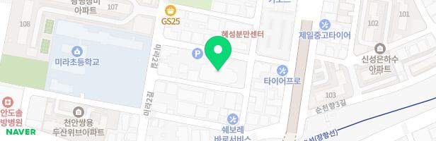 기독교대한감리회천안대성교회 지도 이미지