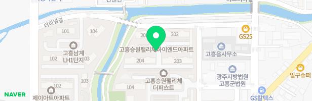 승원팰리체 하이엔드 단지내 어린이놀이터 지도 이미지