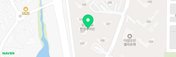 세교 한양수자인 어린이놀이터1(104동 앞) 지도 이미지