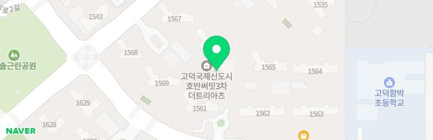 호반 써밋 고덕국제신도시 3차 어린이놀이터2(1562동 앞) 지도 이미지