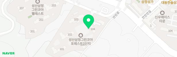성산삼정그린코아포레스트아파트 놀이터(105동 앞) 지도 이미지