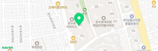 문수로아르티스 101동옆 어린이놀이터 지도 이미지