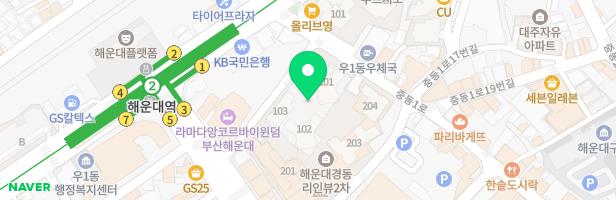 해운대역 푸르지오더원 상상놀이정원 어린이놀이터 지도 이미지
