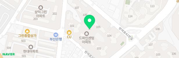 드파인 센텀 102동105동사이 어린이놀이터 지도 이미지