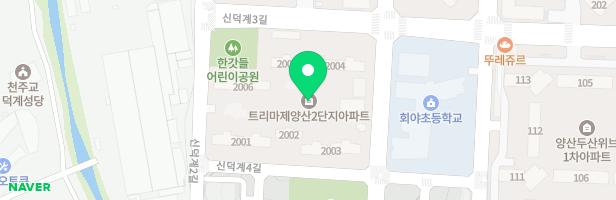 트리마제양산2단지아파트 어린이놀이터2(2006동 옆) 지도 이미지