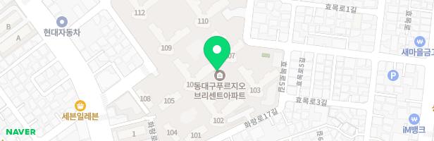 동대구푸르지오브리센트 아파트 어린이놀이터1 지도 이미지