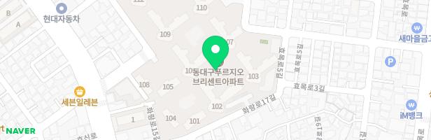 동대구푸르지오브리센트 아파트 어린이놀이터3 지도 이미지