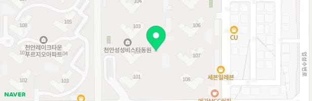 천안성성비스타동원아파트 어린이놀이터3(106동옆) 지도 이미지