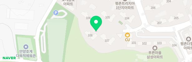 평촌트리지아 1단지 107동 앞 놀이터 지도 이미지