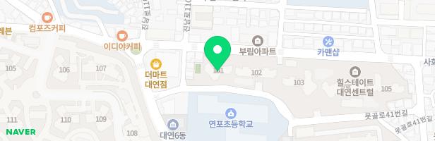 부산대연동 힐스테이트 대연센트럴 2번 놀이터 지도 이미지