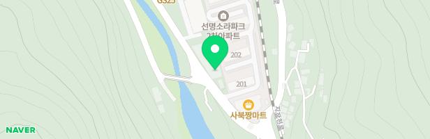 정선군 공립 사북하나어린이집 실내놀이시설 지도 이미지