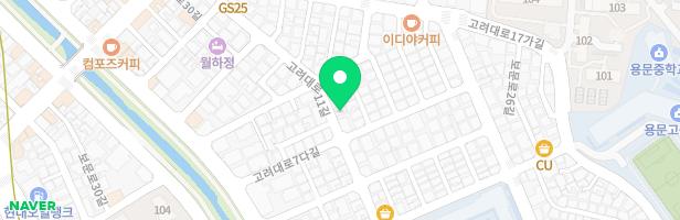 성북안암 헤링턴플레이스 104동 뒤 어린이놀이터 지도 이미지