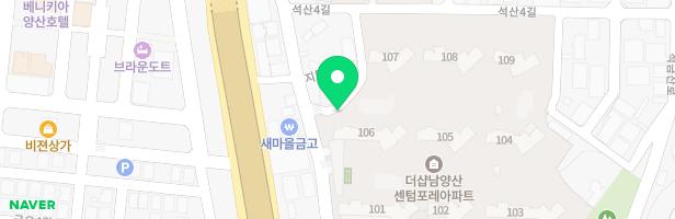 더샵 남양산센텀포레 아파트 어린이물놀이터 지도 이미지