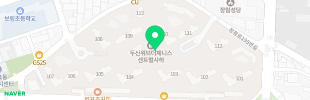 두산위브더제니스센트럴사하 어린이놀이터2(109동앞) 지도 이미지