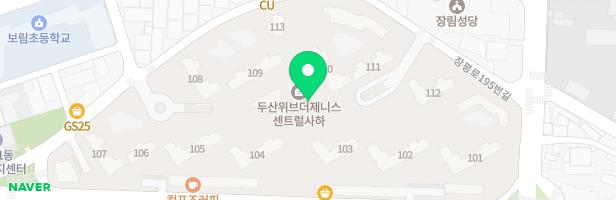 두산위브더제니스센트럴사하 어린이놀이터4(101동앞) 지도 이미지