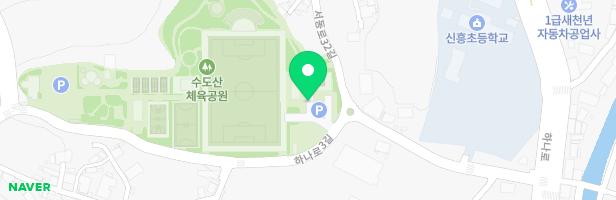 익산 수도산 근린공원 민간특례사업 놀이터3(다람쥐하우스) 지도 이미지